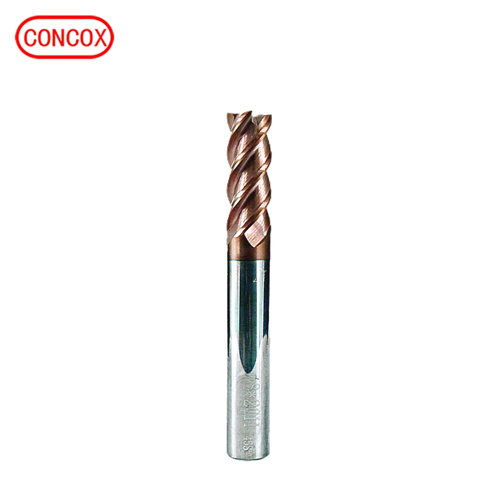 manufacturer carbide end mill milling cutter 4 flute tools for cnc cut