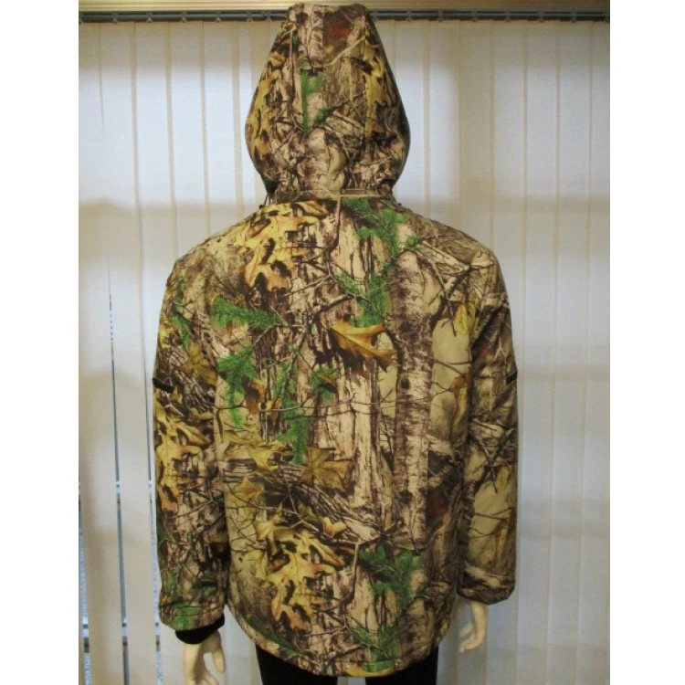 Winter Camo Hoodie Heated Hunting Jacket With 8pcs Carbon Fiber Heating Elements And 12V Type-C Port