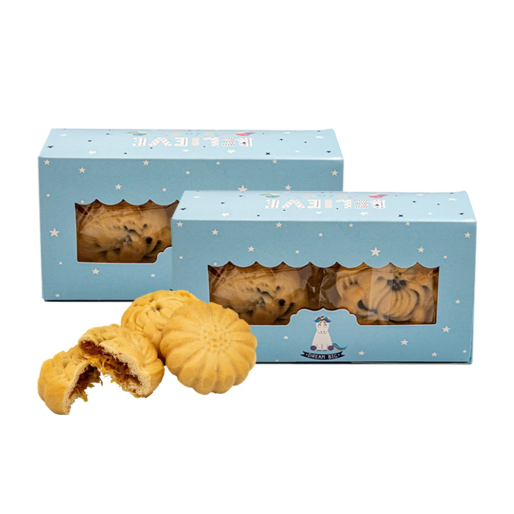 Thailand Dried Fruit Snack Soft Cookie and Biscuit - Moji Pineapple (8 pieces in box) Premium Product of Thailand