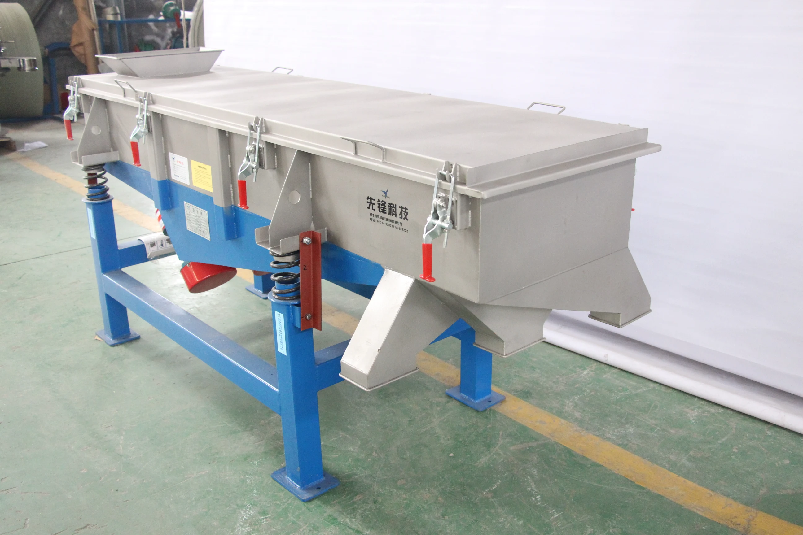 500 kg linear vibrating sieve straight sifter machine for extract gold from sand