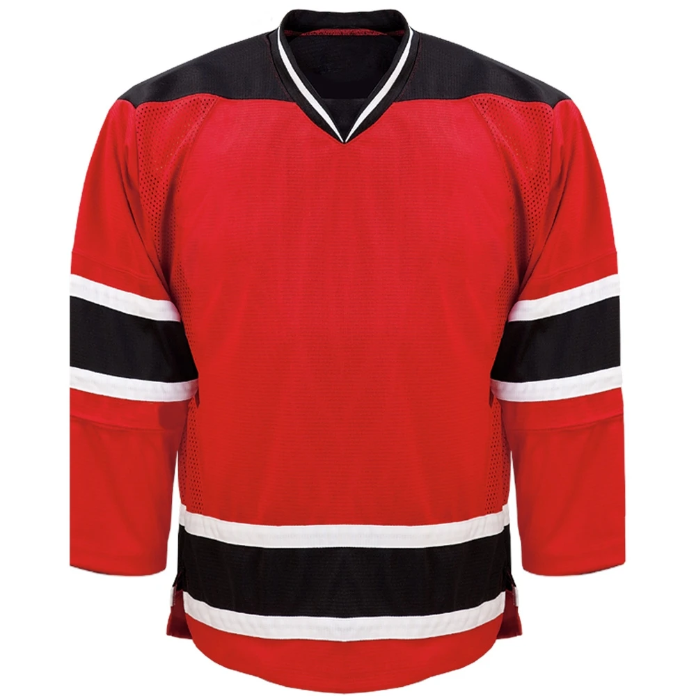OEM wholesale promotional cheap custom team hockey jerseys Custom Sublimated Cheap Embroidery Blank Ice Hockey Jersey