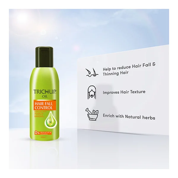 Trichup Amla Bhringraj Enriched Hair Fall Control Oil Shampoo Cream Premature Hair Falling Prevention Conditioner