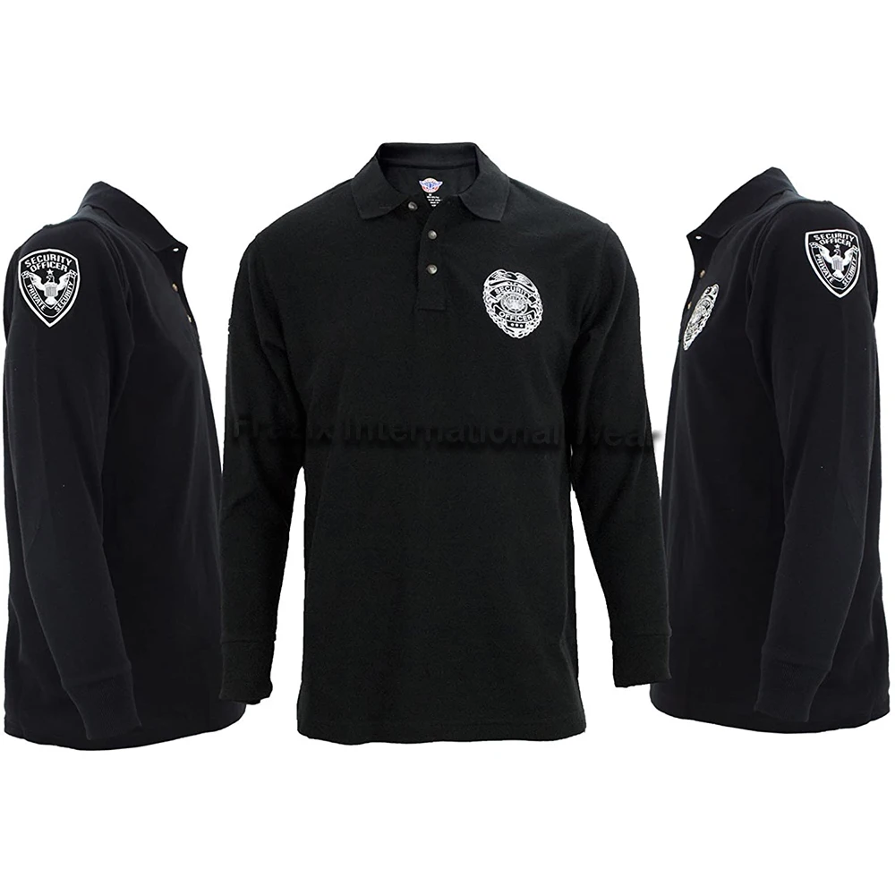 Long Sleeve T-shirt for Security Guard Shirt for sale