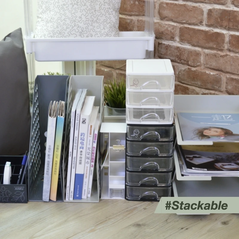 
4 Layer Plastic Desktop Drawer Box for Parts Storage 