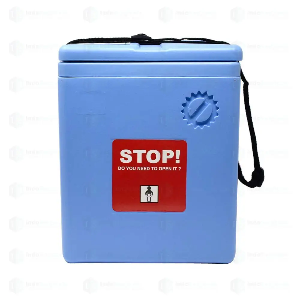 Premium large Capacity 1.40 ltr with 4 Ice packs ice Box vaccine carrier biomedical material ice box