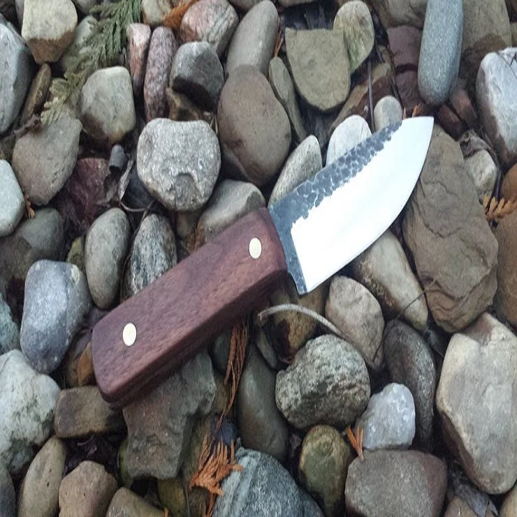 
7.5' inches Custom handmade Carbon steel skinning hunting knife outdoor camping tool 