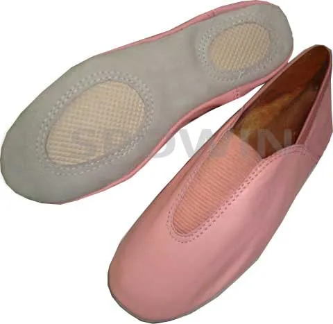 Гимнастическая обувь для батута замша резиновая противоскользящая подошва девочек и женщин черный белый розовый заводская
