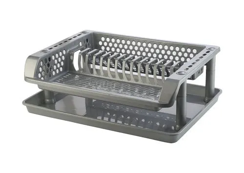 2023 new products Customized Double Layer Kitchen Countertop with Drainboard 2 in 1 Dishrack Kitchen Dish Drying Rack