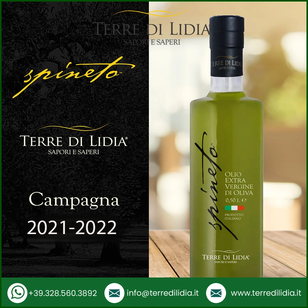 Italian Wholesale Super Quality Italian Extra Virgin Olive Oil Bottiglia Spineto 0.5 L
