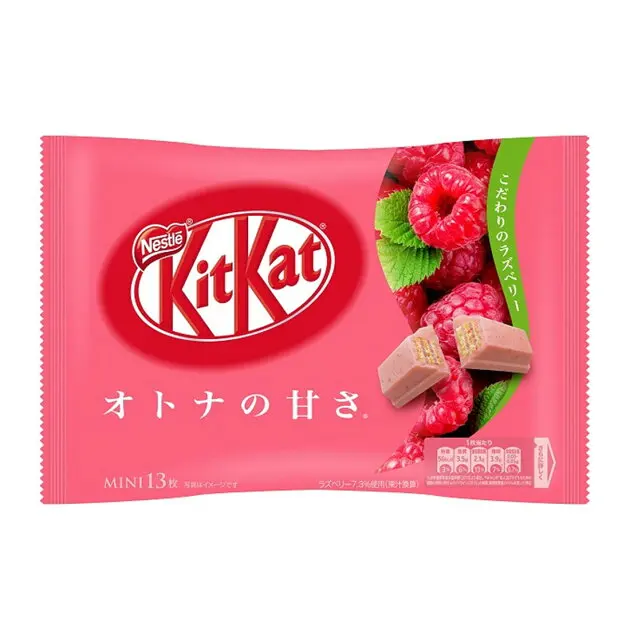 
13 pieces KitKat mini raspberry 