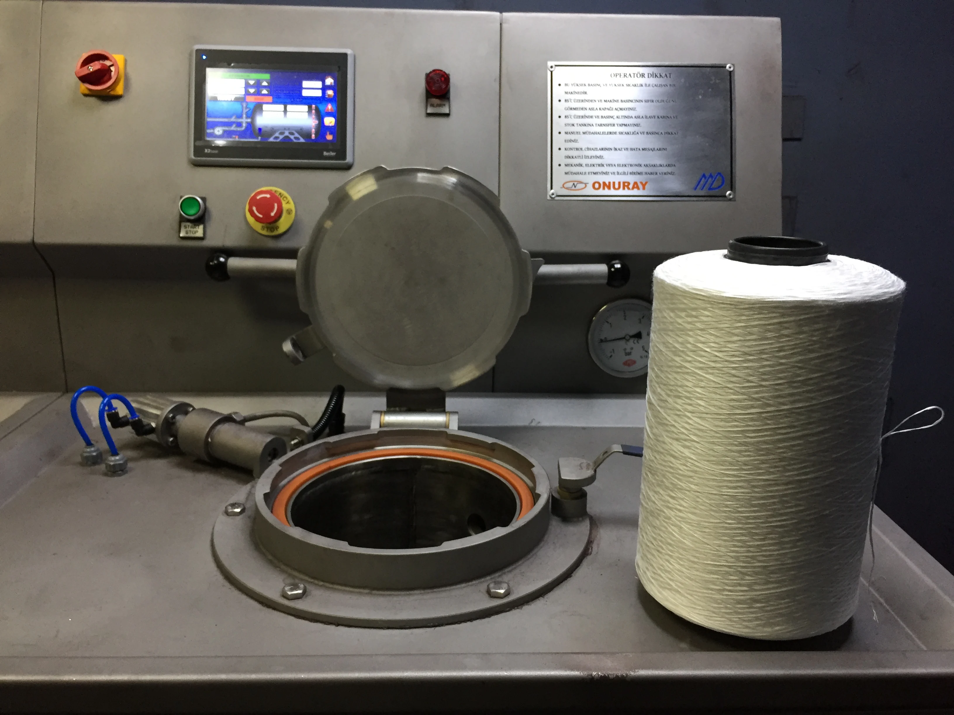 Cone Package Dyeing Machine Textile Sample Lab Yarn Fiber Hank 10 Kg  Automatic 220/380V Made in Turkey