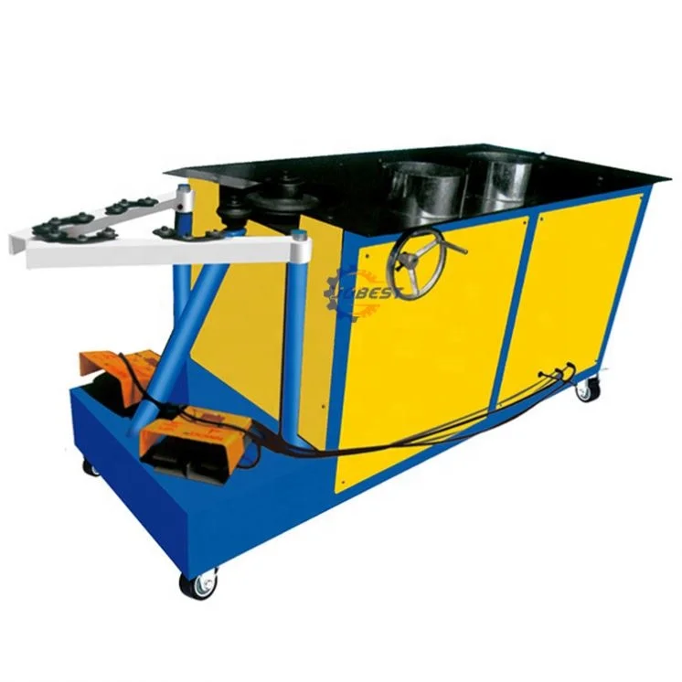 Electric elbow making machine with manual round elbow flanging forming for round pipe making