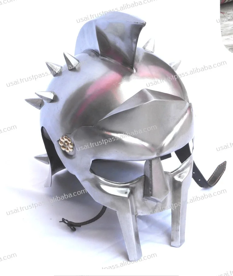 Gladiator Maximus Decimus Meridius Roman Armor Helmet Art & Collectible Adult Size & Wearable TV & Movie Character Iron