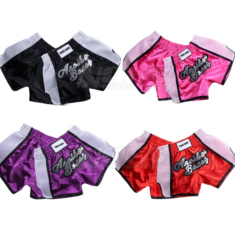 Children Kickboxing Training Trunks/MMa Kids Boy Tiger Muay Thai Shorts Kick Boxing Fight Grappling Sanda Sports Pants