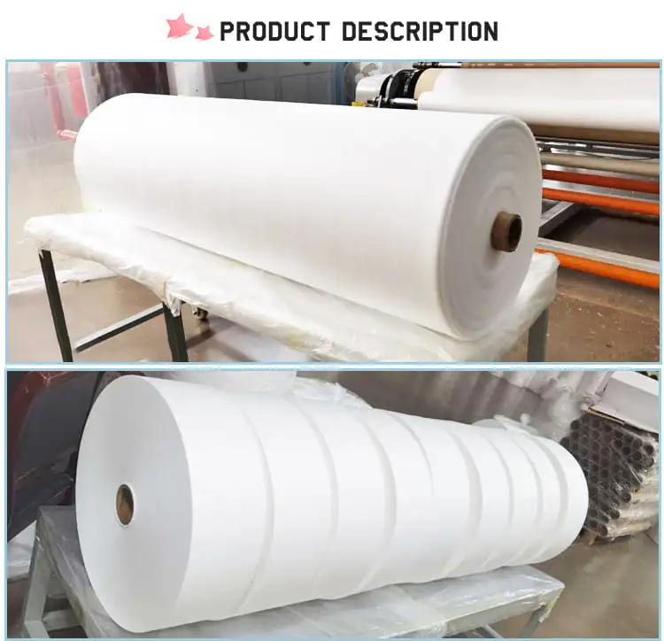 Pp Non Woven Roll Breathable Fabric Rolling Melt Blown Ppmb 100% Pp Melt blown Non Woven Fabric