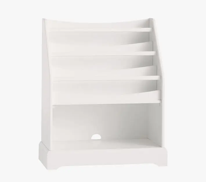 Floor Stand Storage Bookshelf Book Rack Wooden MDF Wood Best Seller Kids Children Black White Customize Painting OEM Wall Style