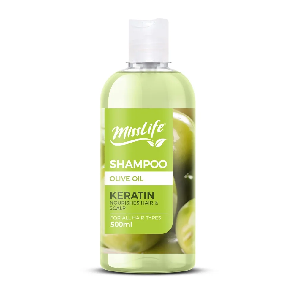 Hair Shampoo Keratin 500 ml Cleansing and Hydrating Nourishes Hair Scalp Olive Oil Private Label Available Made in Turkey