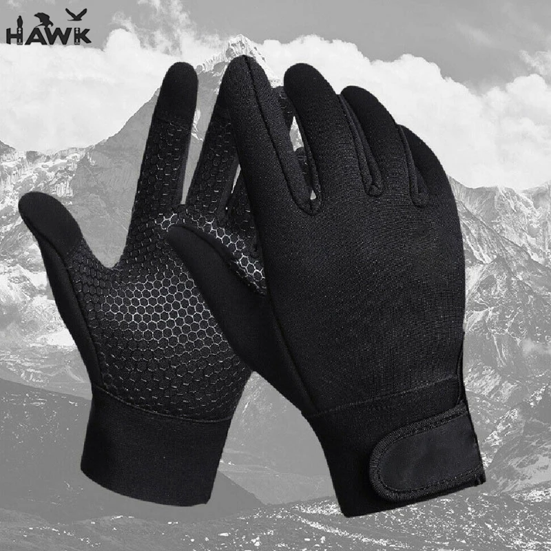 Warm Winter Gloves Windproof Touchscreen Running Workout Gloves for Men Women Without Logo Winter Gloves