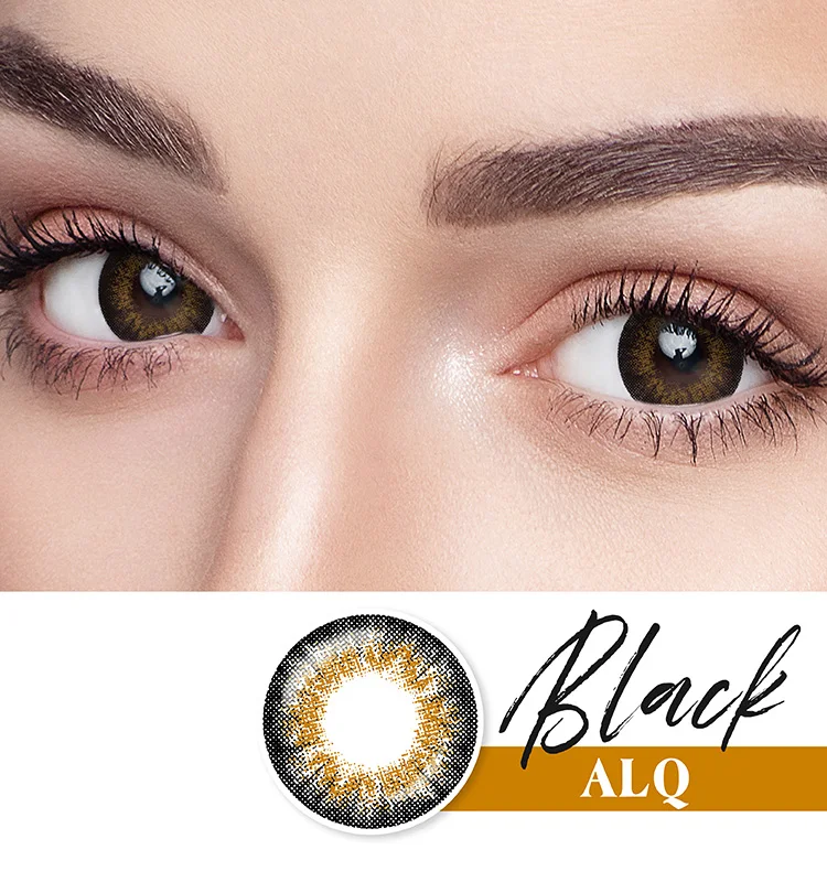 Soft lens Black Gold Mix Tone Color Daily Contact Lenses