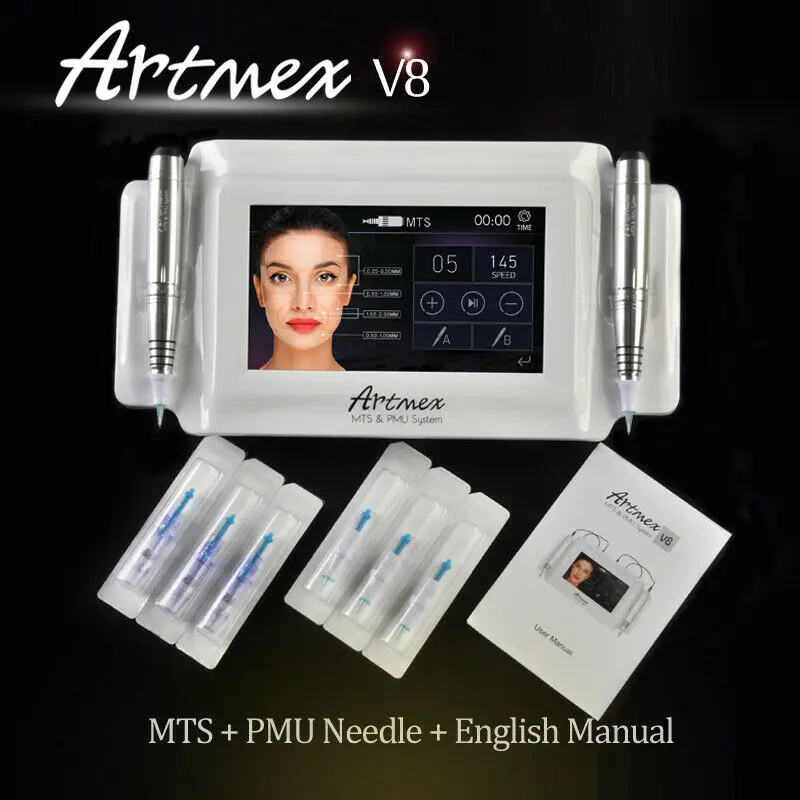  Artmex V8 сенсорный экран роторный Перманентный макияж тату