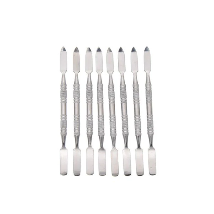 High Quality Cosmetic Cream Spatula Set of 4 Pcs Stainless Steel Satin  Polish Finishing Make-Up Spatula