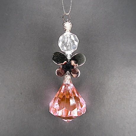 Christmas/New Year Decoration Clear/Blue Acrylic Angel Ornament