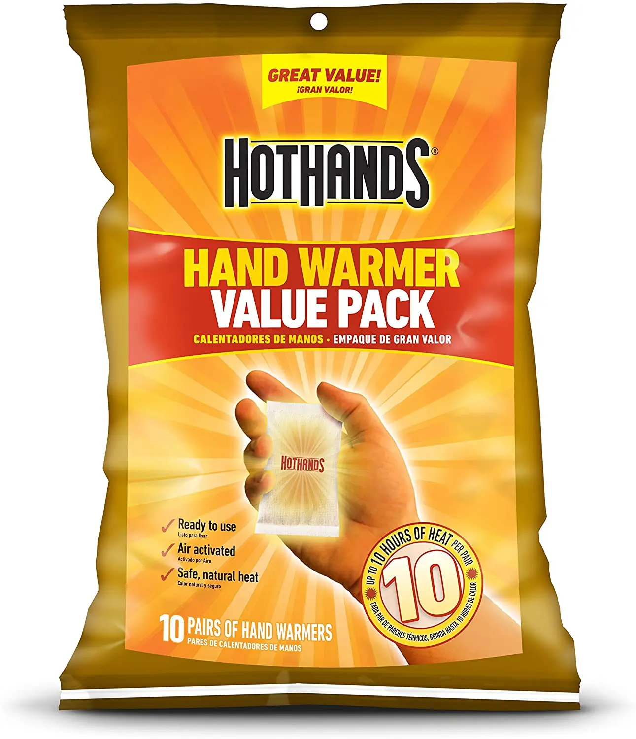 
HotHands disposable hand warmer white air activated self-heating hand warmers pad handheld hot pad 