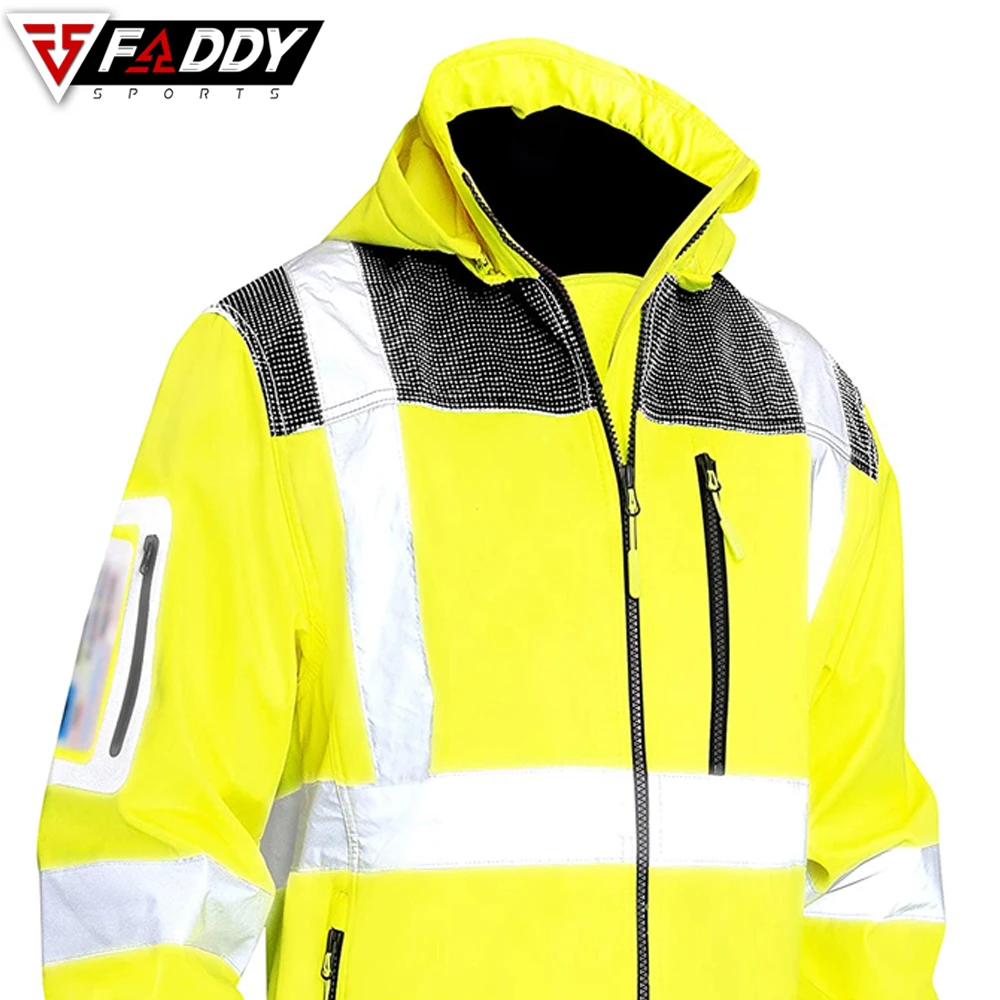 
2021 Men New Model Safety Men Clothing Autumn Work Clothes Cotton Reflective Work Jacket 