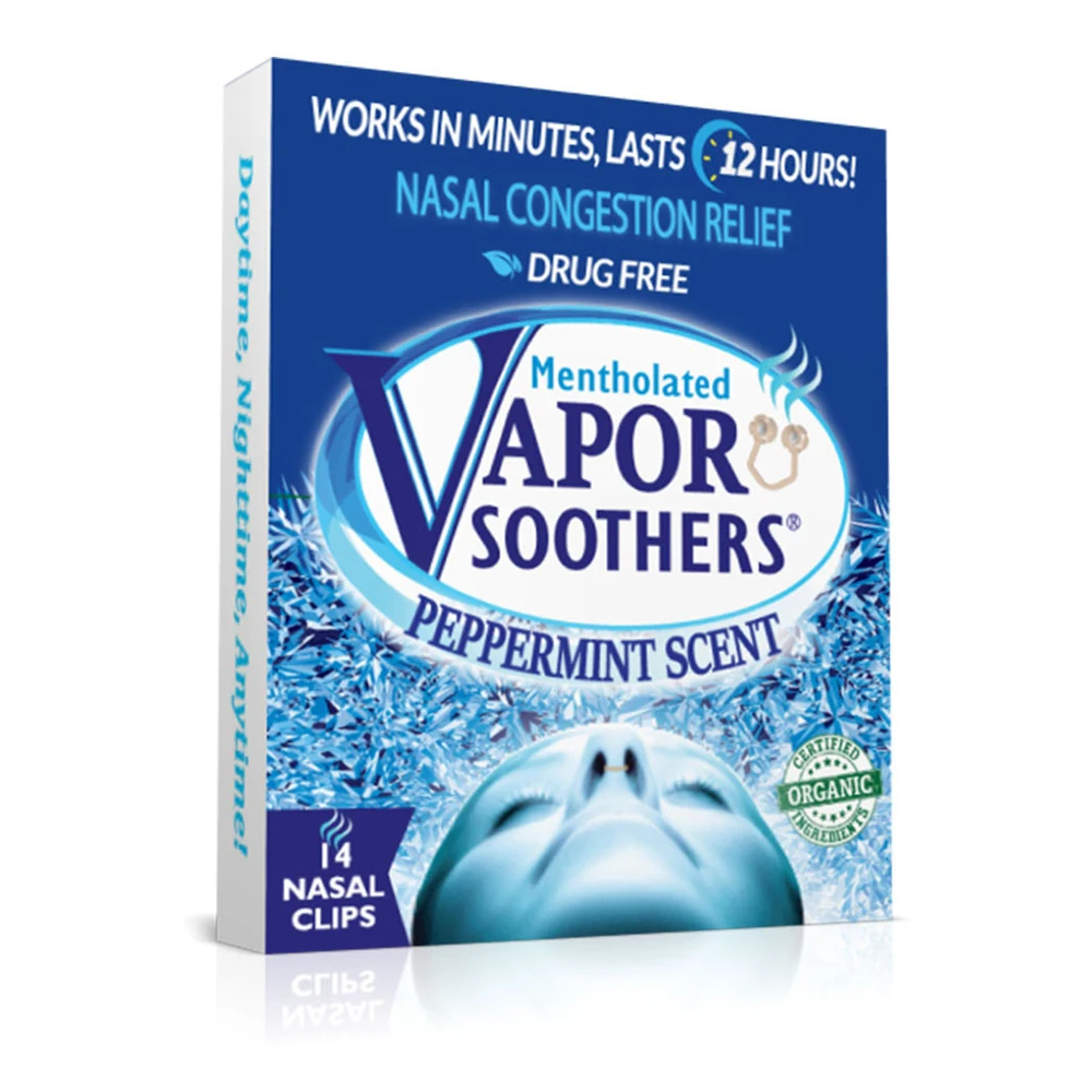 Vapor Soothers USA Based Peppermint Scent 14ct Nasal Dilator Premium Quality