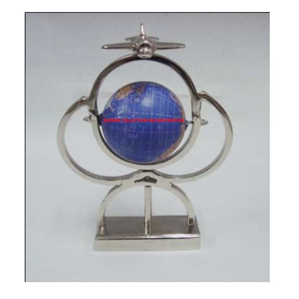  Decorative Luxury Silver Metal Globe Sphere for