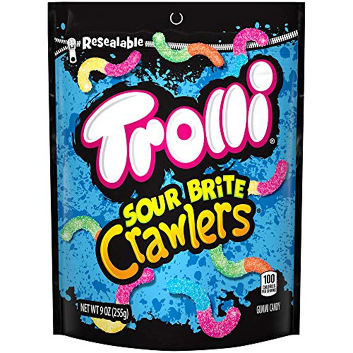 Trolli кислый Brite кроулер гоночный автомобиль для рок-Ассорти кислые жевательные конфеты рок-клейкий 9