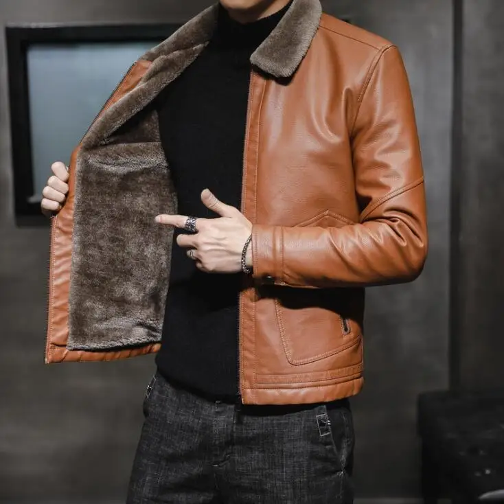 Зимняя теплая куртка на заказ оптом одежда джинсовое пальто мужская повседневная верхняя с меховым воротником