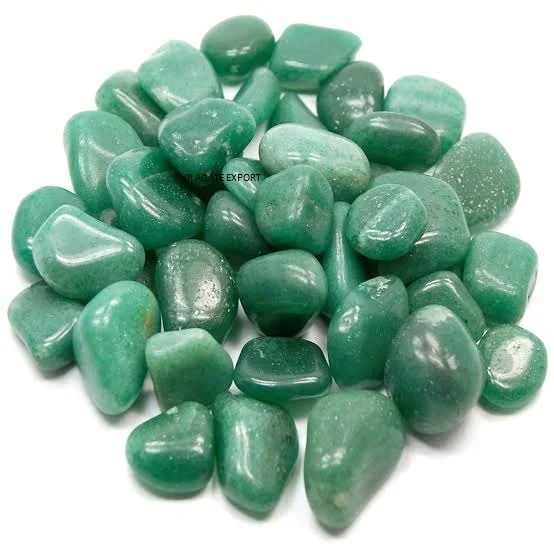 Agate Natural Stone Green Aventurine Healing Energy Tumble Stone Wholesale Gemstone Bulk Tumbled Stones