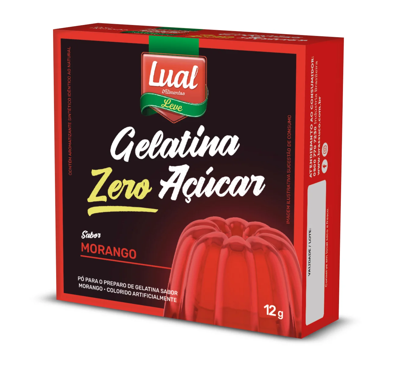 Lual Jelly & Pudding Powder Pineapple Grape Cherry Strawberry Passion Fruit Jelly Sugar Free and Regular 20g