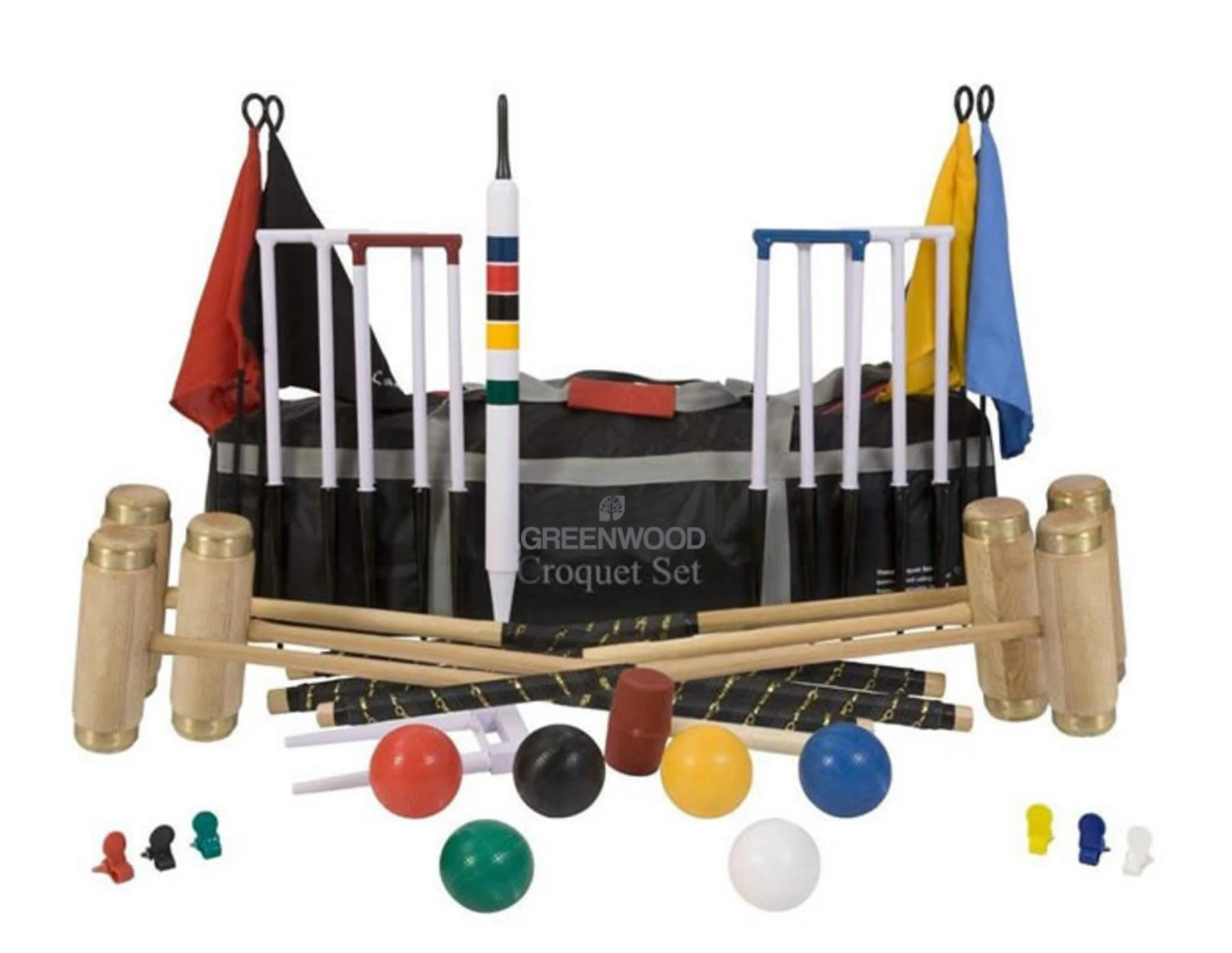 promotional or gift Croquet set  Customized size for all season wooden toy game indoor for kids