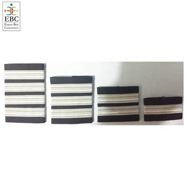 OEM Pilot Ranking Stripes in Silver Braid or Gold Lace Major Airlines Pilot Epaulets
