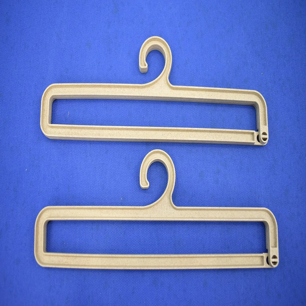 Hanger from rice husk material are safe and lightweight and can use for display or clothes towels ties