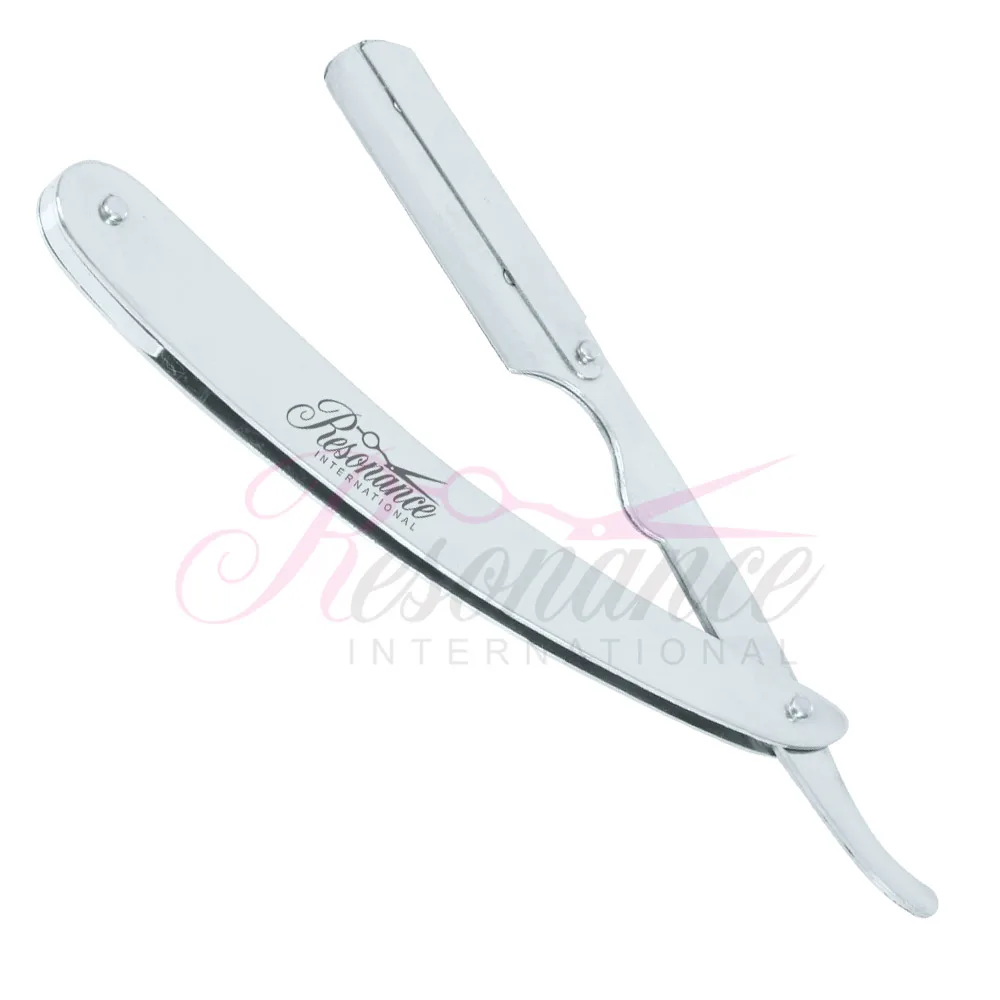 
Professional Barber Shaving Razor Black Straight Razor Folding Shavette Knife With 10 Blades 