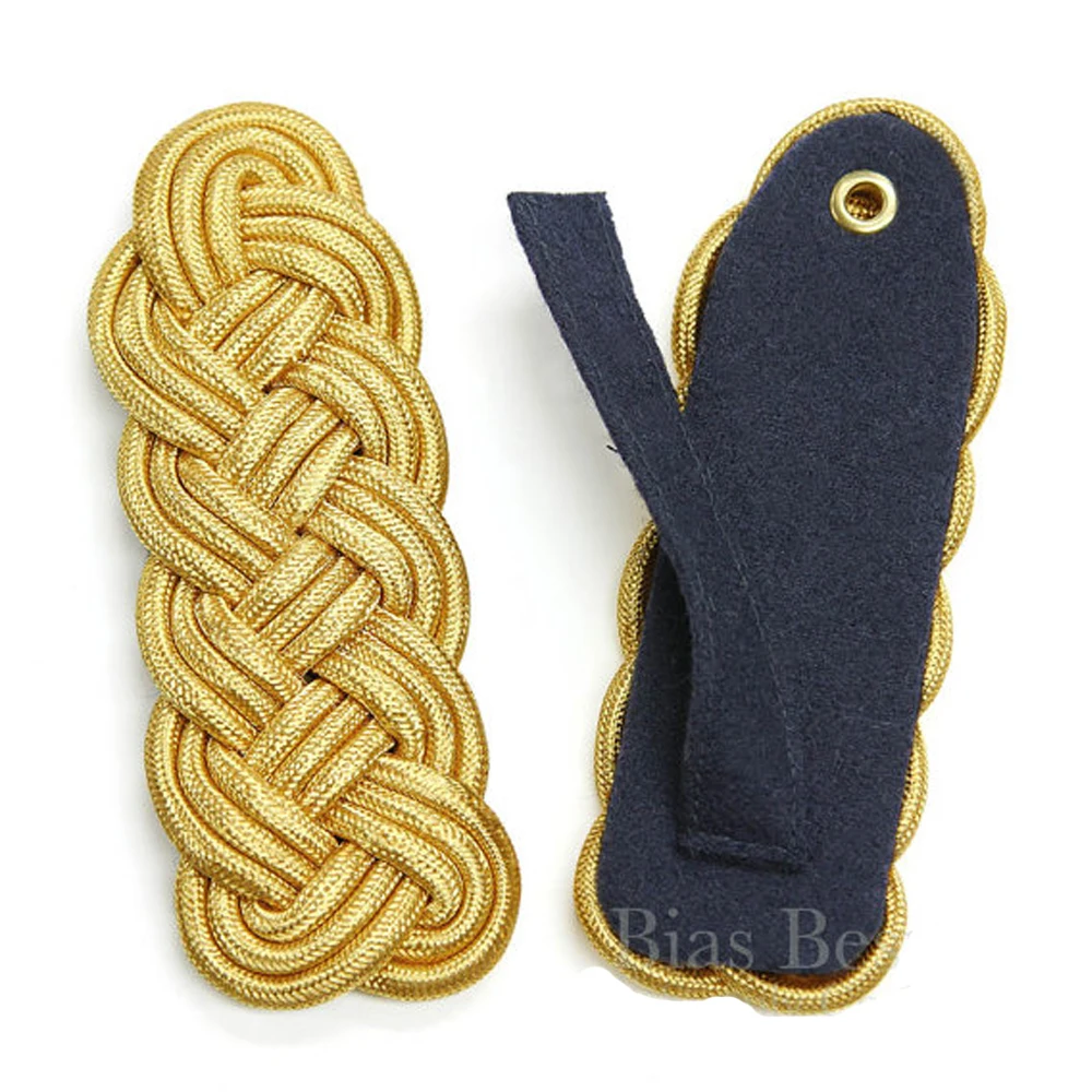 OEM ODM Shoulder Cord Epaulets Embroidery Bullion Wire Board Pilot Shoulder Strap Rank Customized Uniforms
