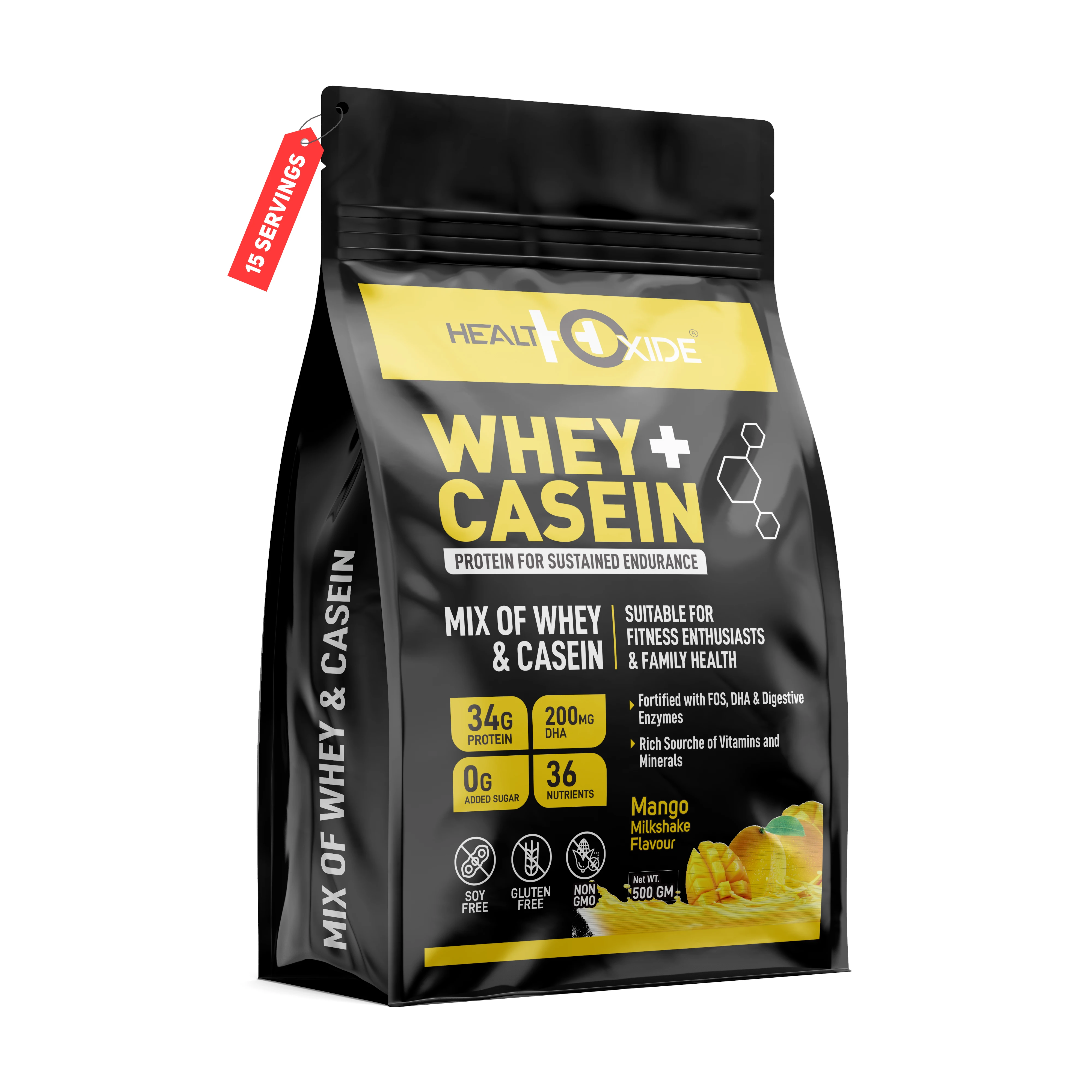 100% Natural Ingredients Whey Plus Casein Protein Powder for Wholesale Purchase