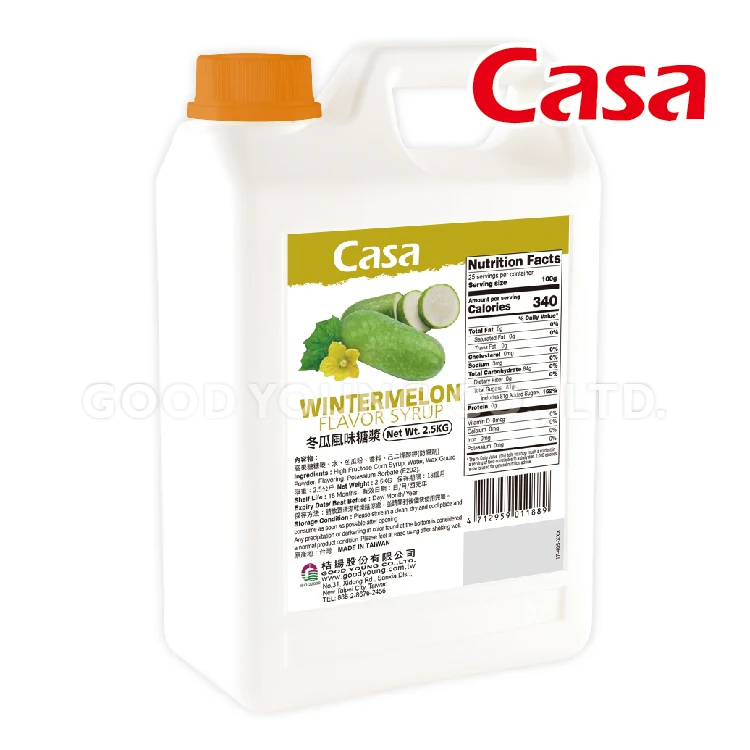 Good Young Tea Bubble Tea Ingredients for Boba Tea Shop Brown Sugar Winter Melon Flavor Syrup