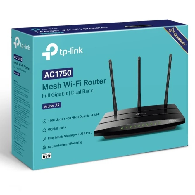 TP-Link Archer A7 AC1750 Беспроводной двухдиапазонный гигабитный маршрутизатор