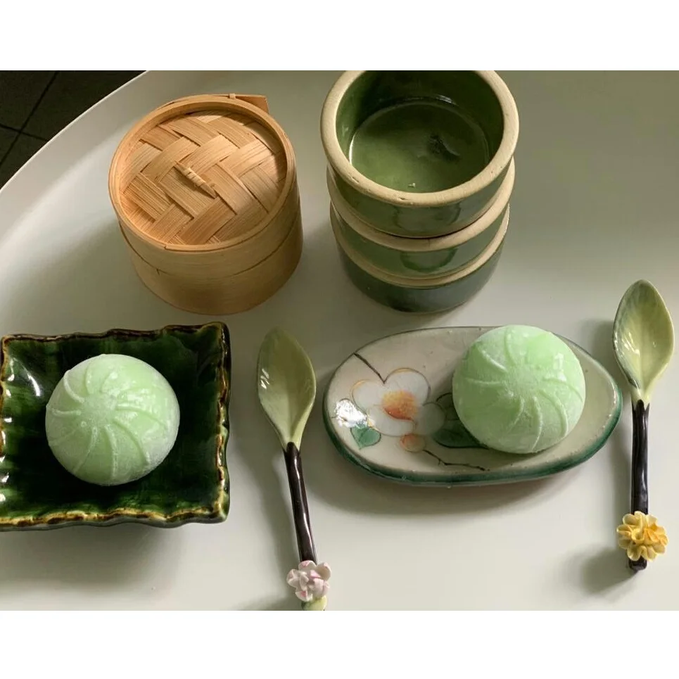 Qualified Food And Beverage For Children And Adults Green Tea Ice-cream Mochi Bag Packaging