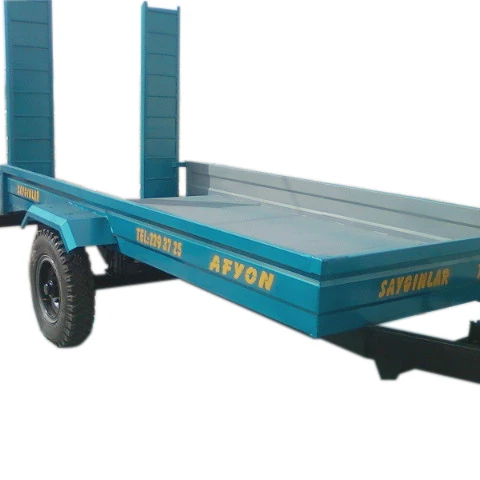 Forklift Carriage Trailer Double and Single Axle Small Car Trailer 4 and 9 Tones Made in Turkey Made in Turkey