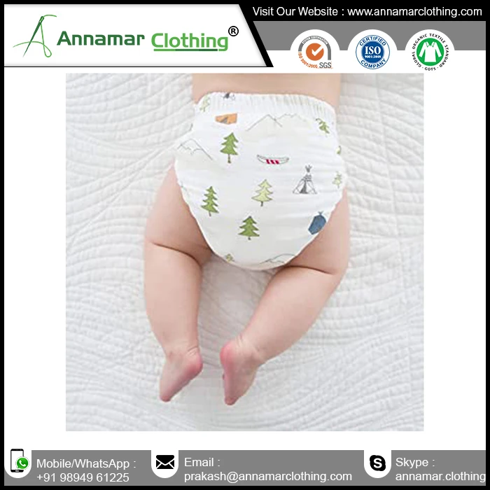 Exporter of High Quality Diaper Soft Cotton Fitted Cloth Diaper