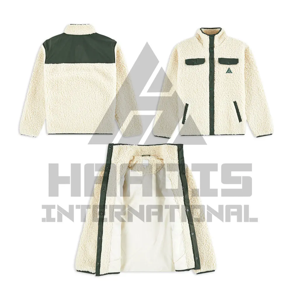 The manufacturer New Style Lady Sherpa Jacket | New Coming Custom Design Sherpa Polar Fleece Jacket Fashionable Sherpa Jacket