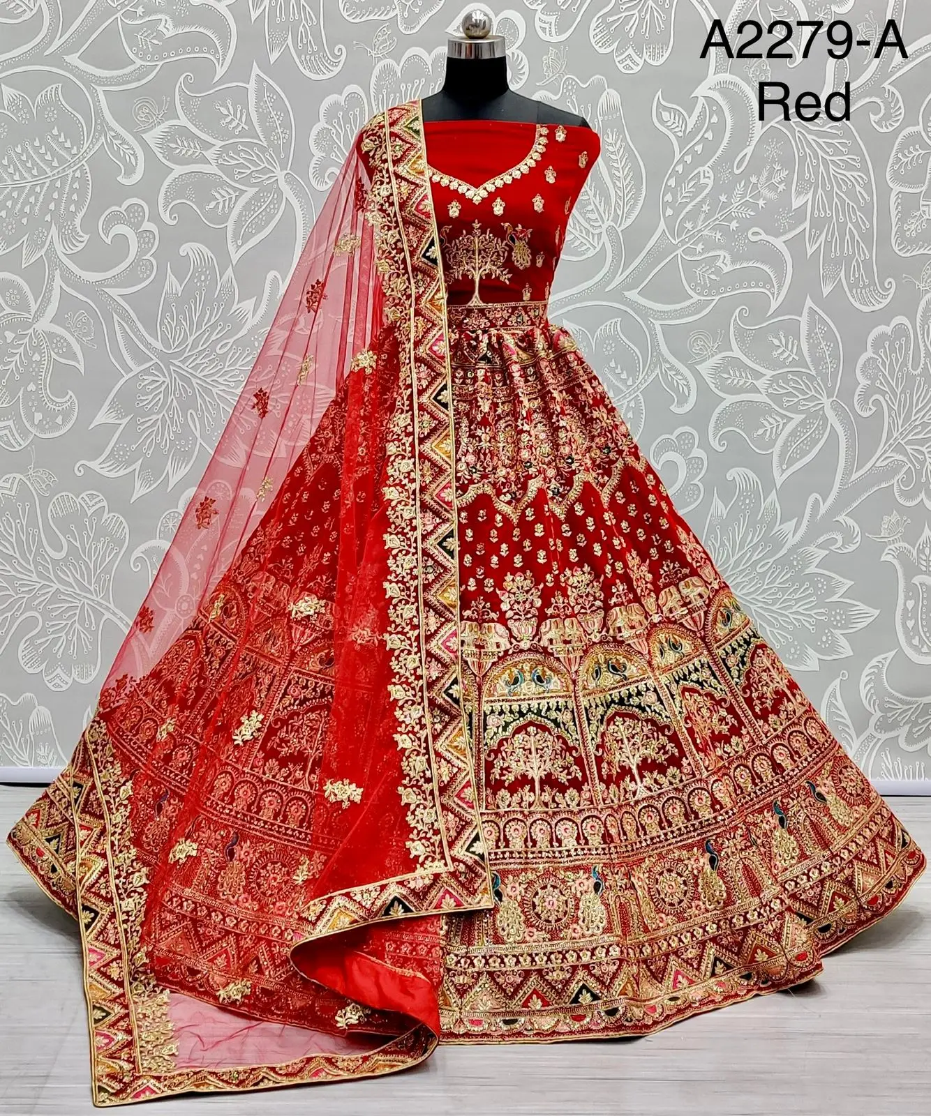 Свадебная одежда для невесты 9000 бархат Lehenga Choli с красивой вышитой цветочной нитью и бриллиантами оптовая продажа 2023