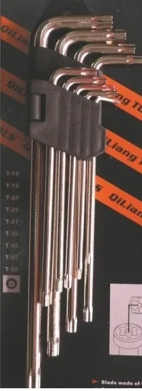 hexagonal torx wrench with lengthened