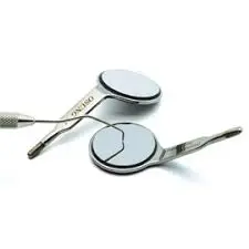 Oral Dental Mouth Mirror Simple Plane Magnifying Cone-Socket Oval Shaped Examination by UAMED