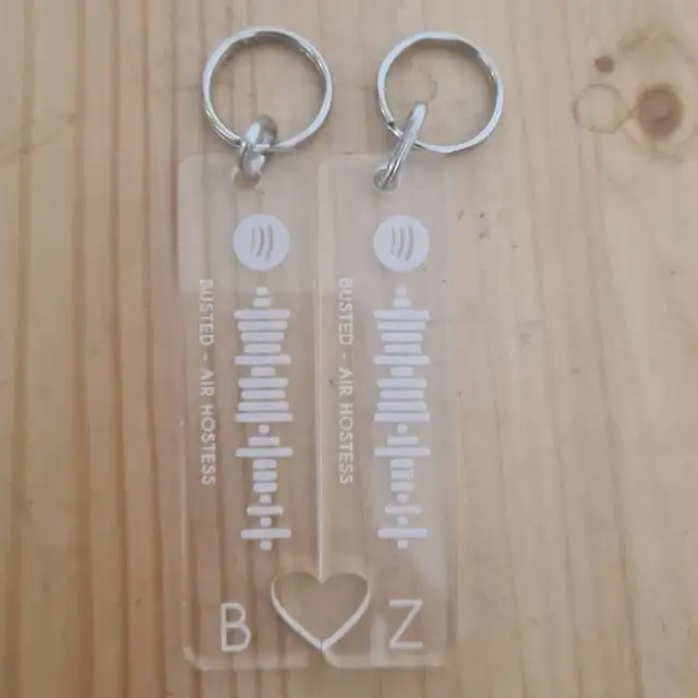 Well Priced Pair Of Personalised Spotify Code Keyring Custom  Key Chain With Premium Price